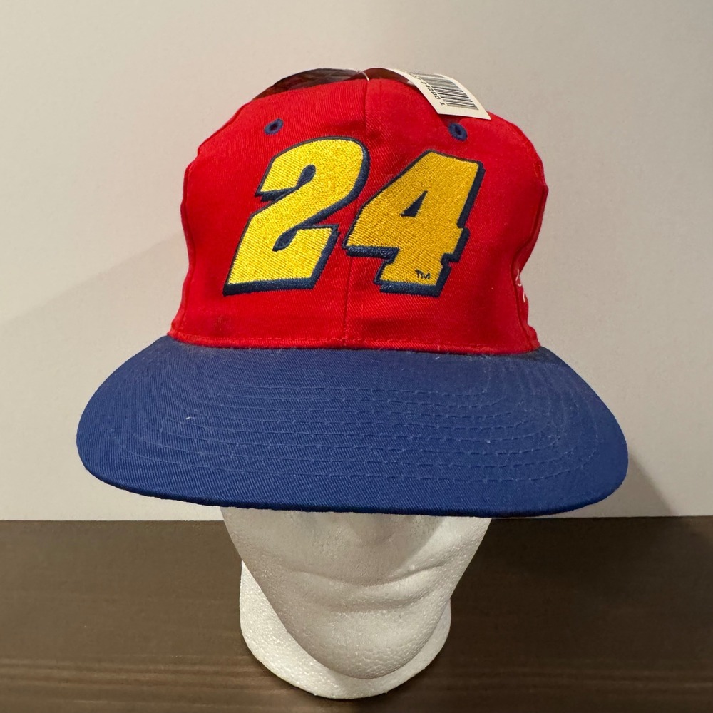 Vintage‎ Deadstock Cap NASCAR Jeff Gordon 24 Race Day Headwear Hat Snapback OSFM